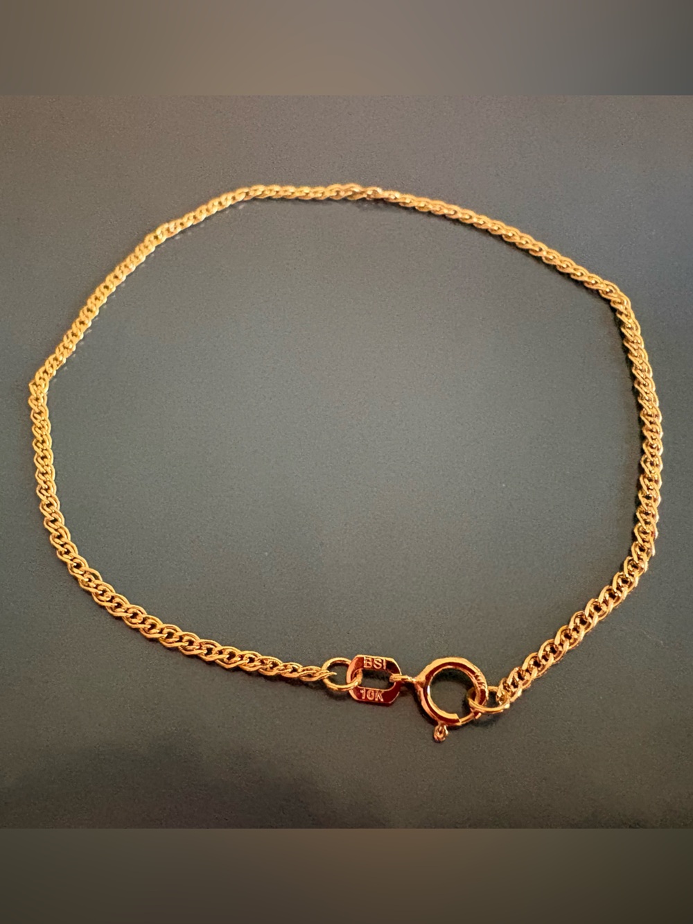 10K Solid Gold Nona Bracelet 7”